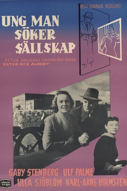 Ung man söker sällskap (1954) poster