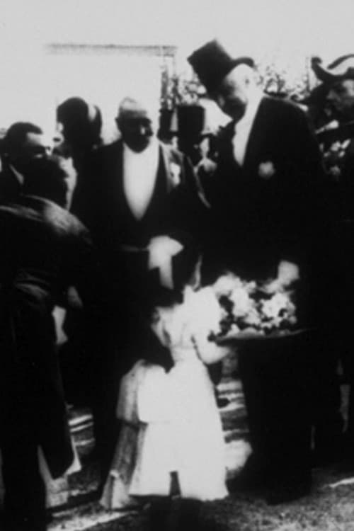 M. le président à l’hôpital militaire écoutant le compliment d’une petite fille (1897) poster