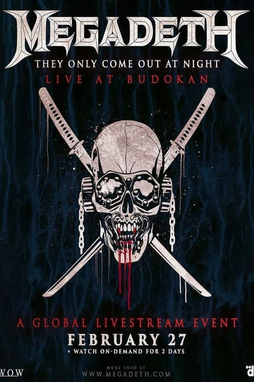 Megadeth - They Only Come Out At Night - Live At Budokan 2023 (2023) poster
