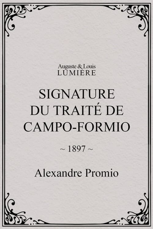 Signature du traité de Campo-Formio (1897) poster