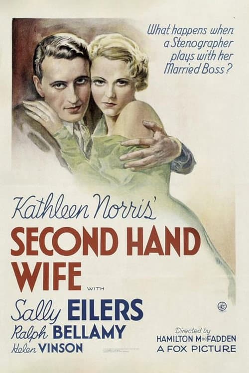Second Hand Wife (1933) poster