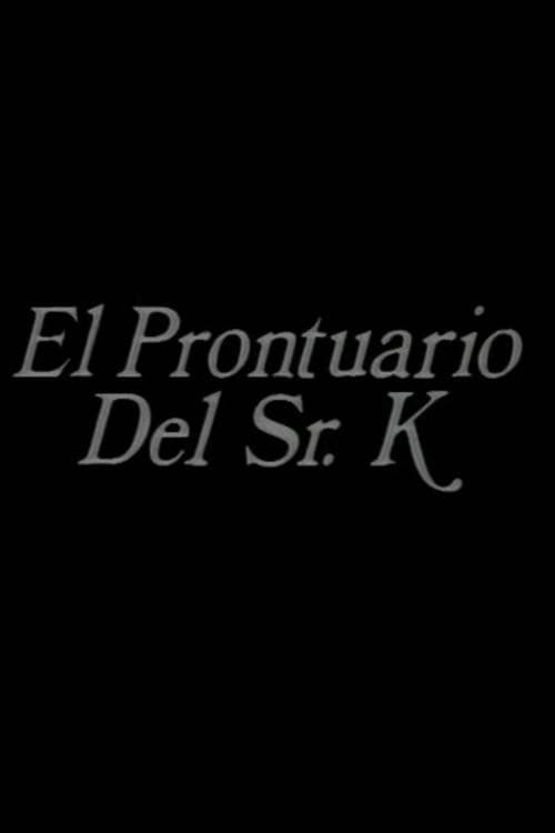 El prontuario del señor K (1987) poster