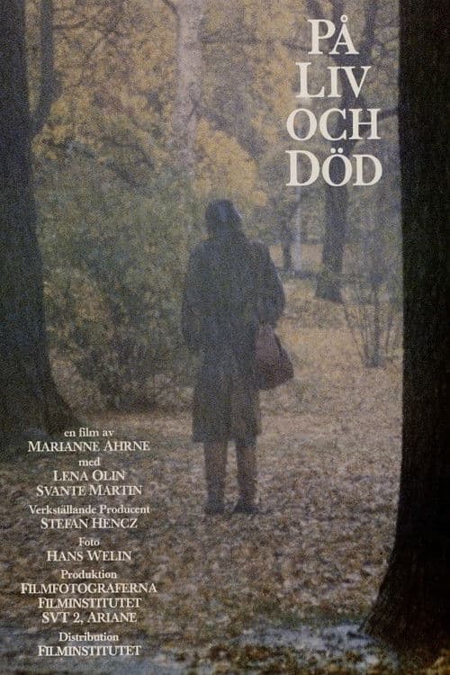 På liv och död (1986) poster