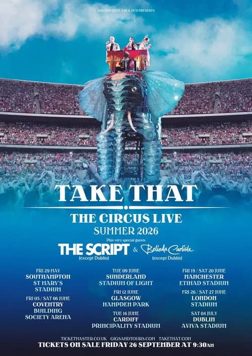 Take That live from Etihad Stadium (2026) poster