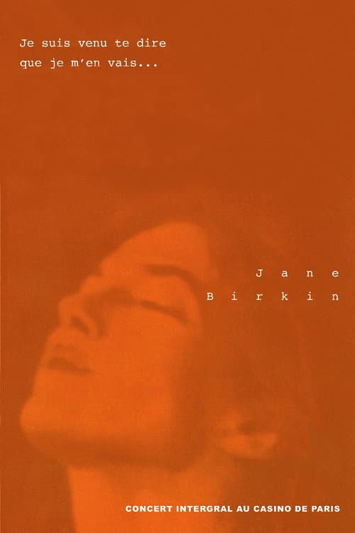 Jane Birkin au Casino de Paris (1991) poster