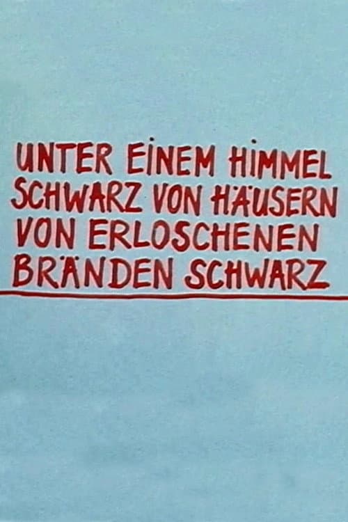 Telekritik: Unter einem Himmel schwarz von Häusern von erloschenen Bränden schwarz (1975) poster