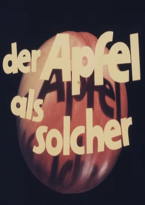Der Apfel als solcher (1979) poster