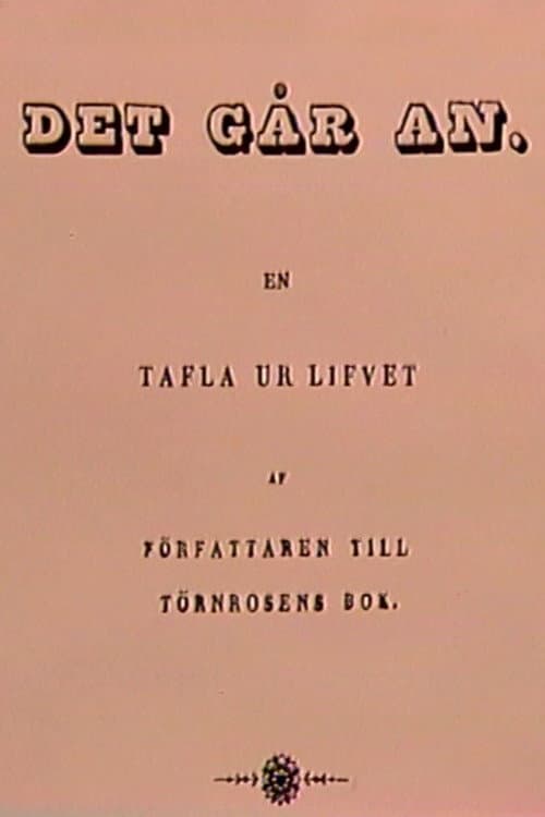 Det går an (1976) poster