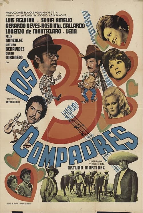 Los tres compadres (1975) poster