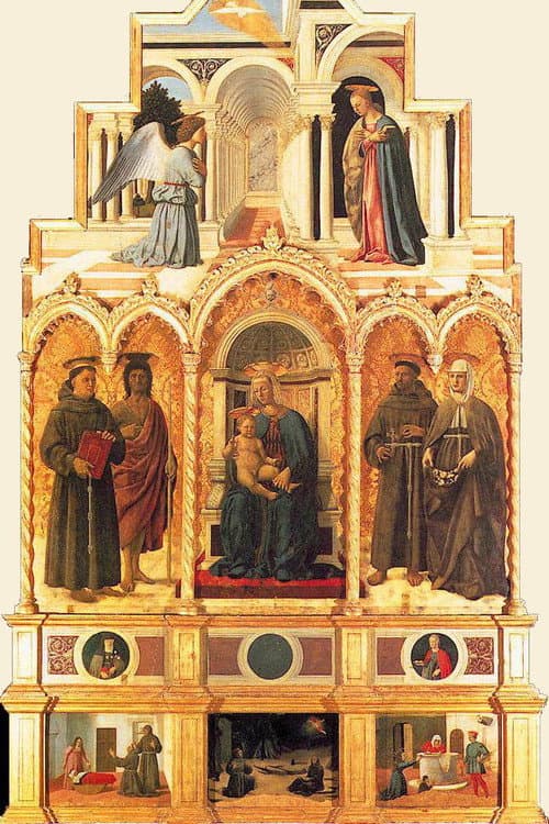 Stefano Di Giovanni dit Sassetta « Le Retable en morceaux, Polyptyque » (1990) poster