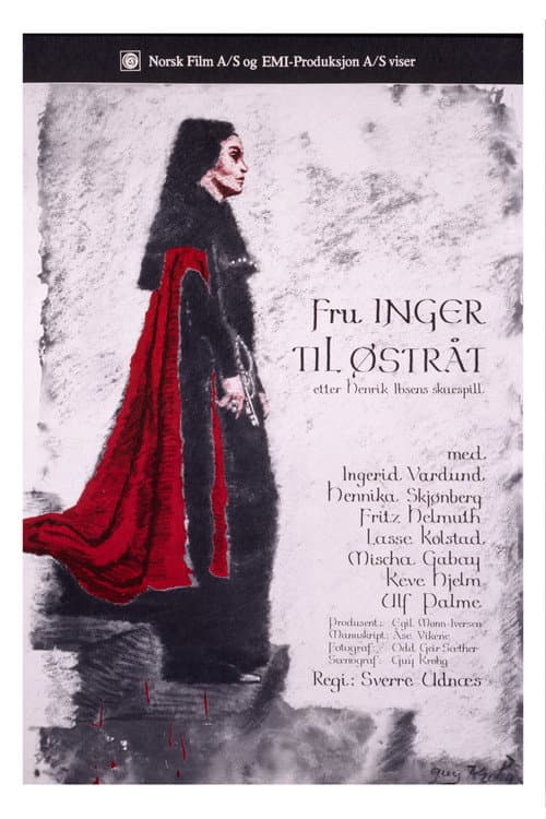Fru Inger til Østråt (1975) poster