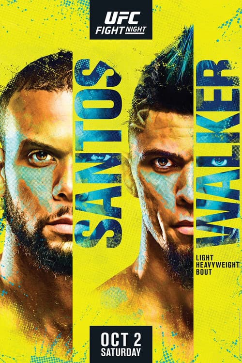UFC Fight Night 193: Santos vs. Walker (2021) poster