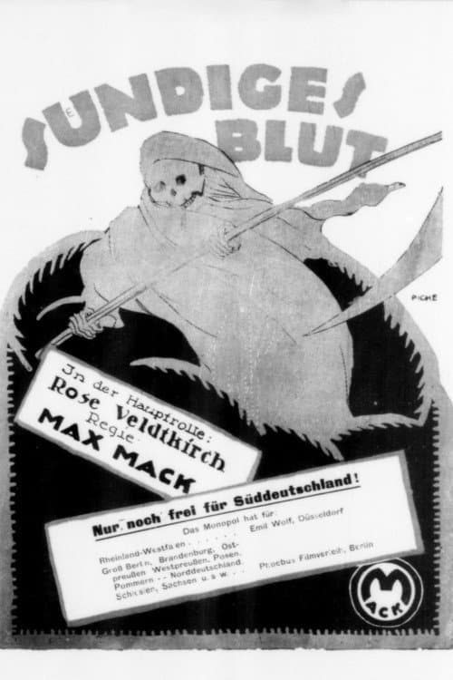 Sündiges Blut (1919) poster