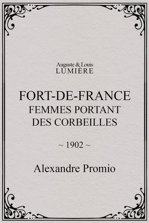 Fort-de-France : femmes portant des corbeilles (1902) poster