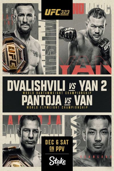 UFC 323: Dvalishvili vs. Yan 2 (2025) poster