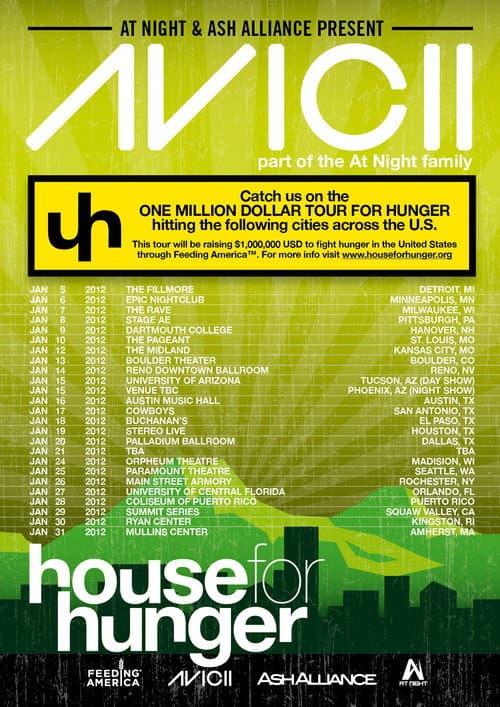 Avicii på turné (2013) poster