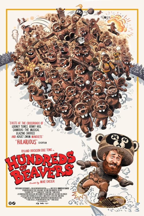 Hundreds of Beavers (2024) poster