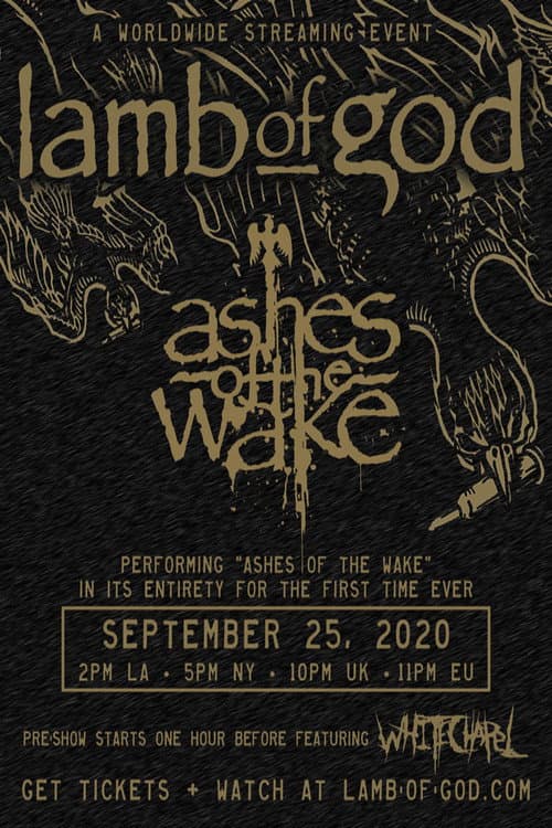 Lamb of God - Ashes of the Wake Live Stream (2020) poster