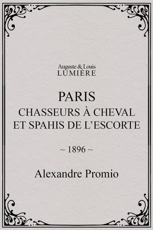 Paris : chasseurs à cheval et spahis de l’escorte (1896) poster