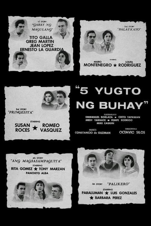 5 Yugto ng Buhay (1961) poster