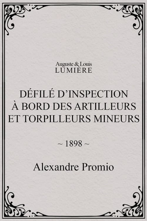 Défilé d’inspection à bord des artilleurs et torpilleurs mineurs (1898) poster