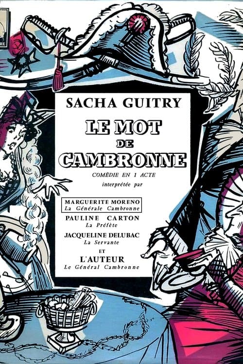 Le Mot de Cambronne (1937) poster