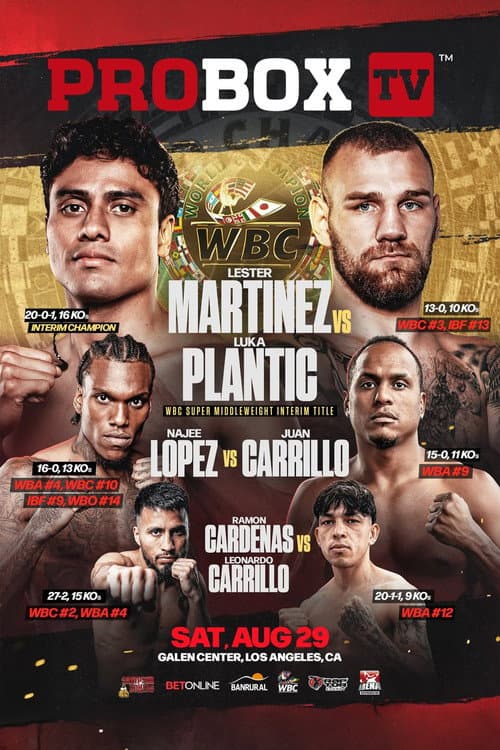 Lester Martinez vs. Luka Plantic (2026) poster