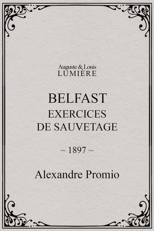 Belfast, exercices de sauvetage (1897) poster