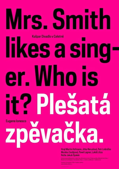 Plešatá zpěvačka (2009) poster