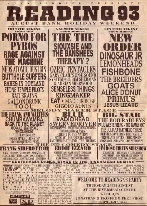 TOOL: Live at Reading Festival 1993 (1993) poster
