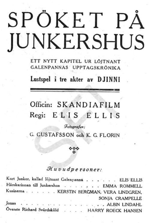 Spöket på Junkershus (1918) poster