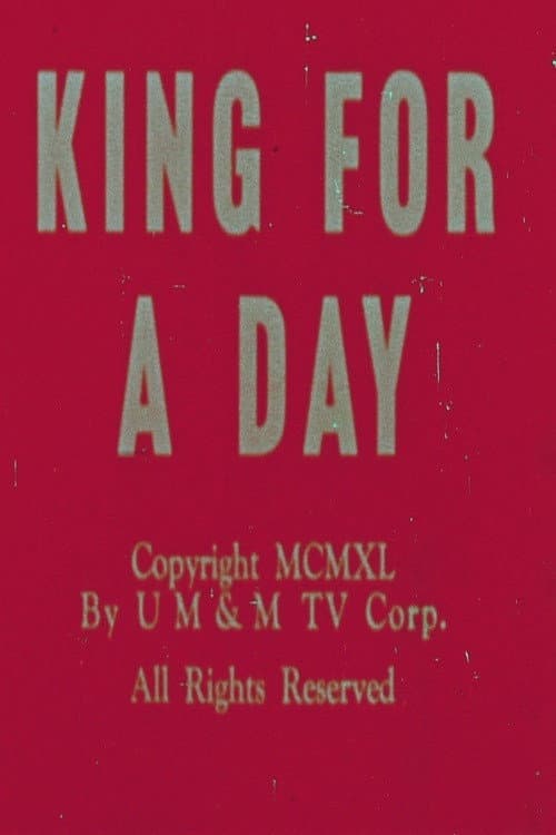 King for a Day (1940) poster