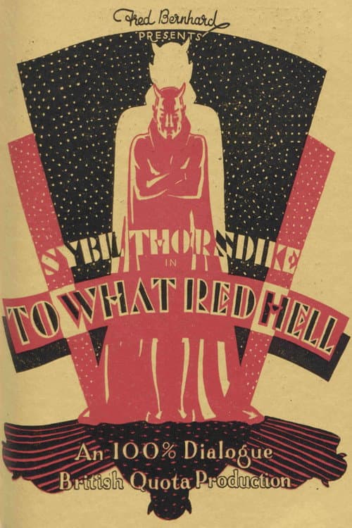 To What Red Hell (1929) poster
