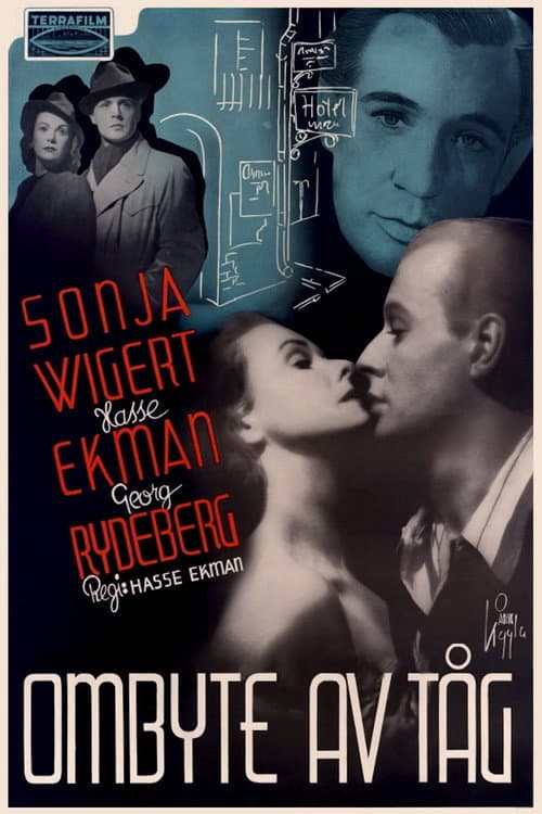 Ombyte av tåg (1943) poster