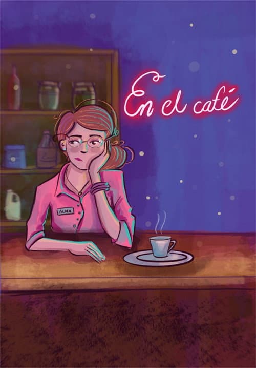 En el café (2019) poster