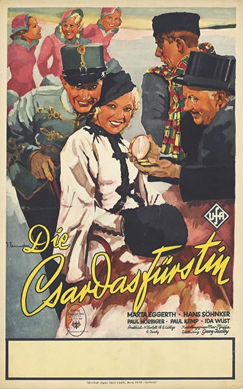 Die Czardasfürstin (1934) poster