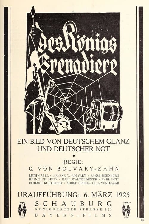 Die Königsgrenadiere (1925) poster