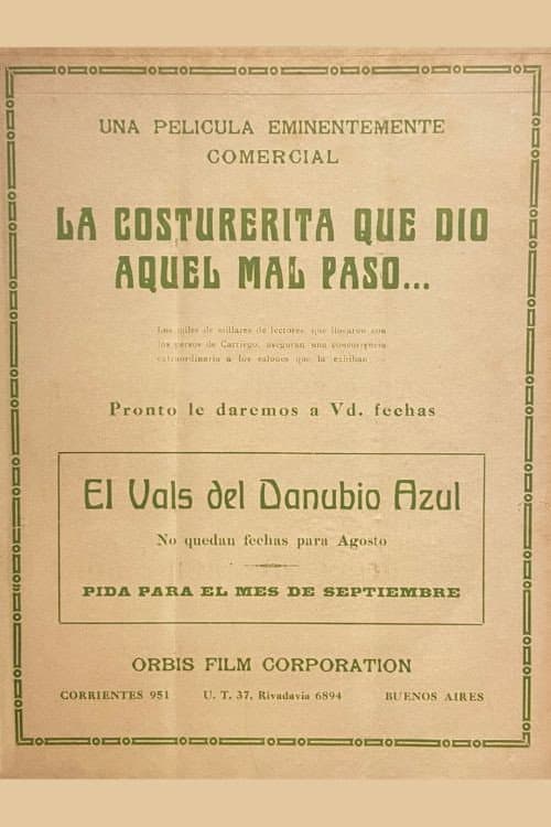 La costurerita que dio aquel mal paso (1926) poster