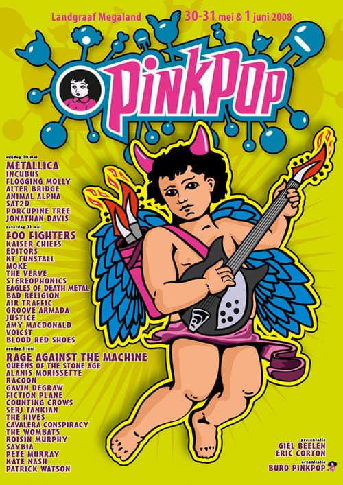 Rage Against the Machine: Pinkpop Festival, Landgraaf, NL (2008) poster