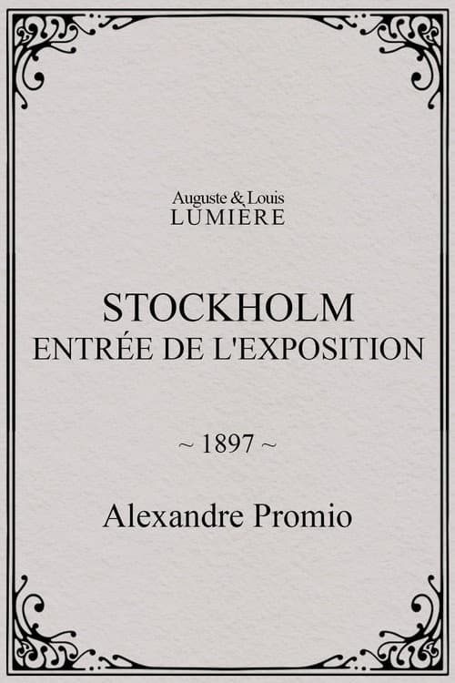 Stockholm, entrée de l'exposition (1897) poster