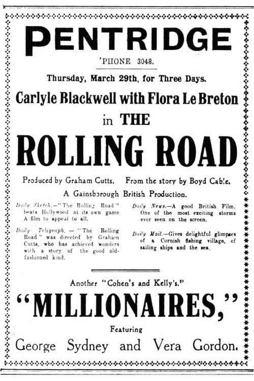 The Rolling Road (1927) poster