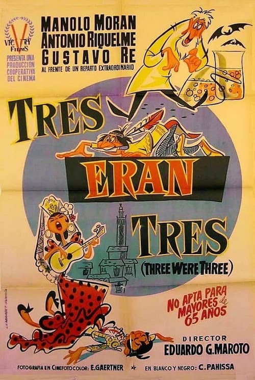 Tres eran tres (1954) poster