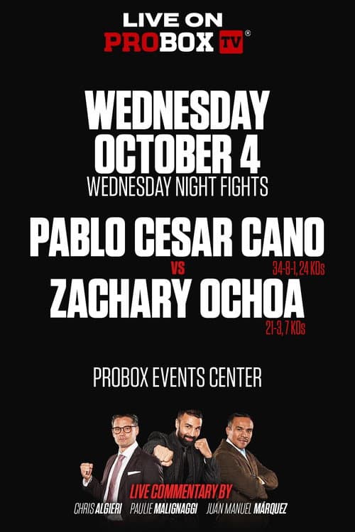 Pablo Cesar Cano vs. Zachary Ochoa (2023) poster