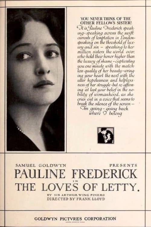 The Loves of Letty (1919) poster