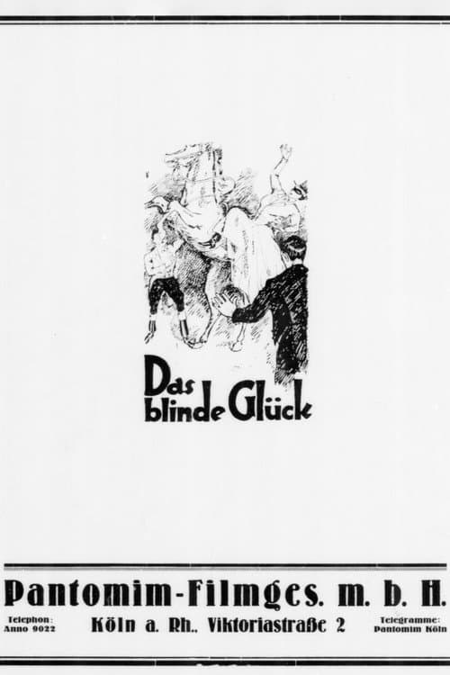 Das blinde Glück (1922) poster