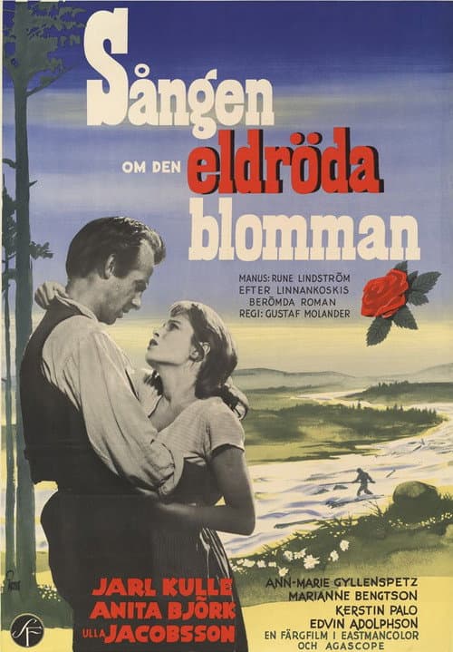 Sången om den eldröda blomman (1956) poster