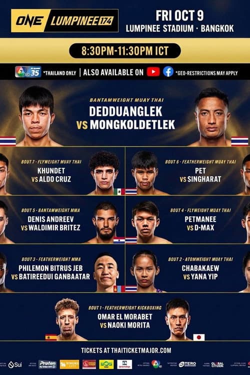 ONE Friday Fights 174: Dedduanglek vs. Mongkoldetlek (2026) poster