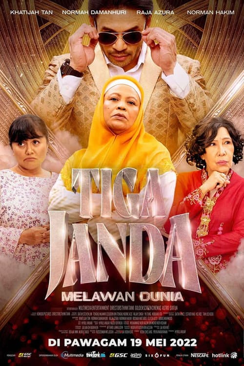 Sinposis Filem Tiga Janda Melawan Dunia (2022) poster
