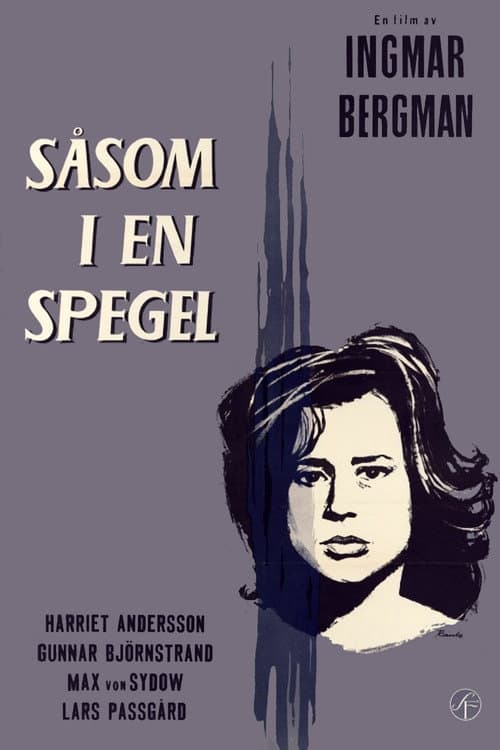 Als in een Donkere Spiegel (1961) poster