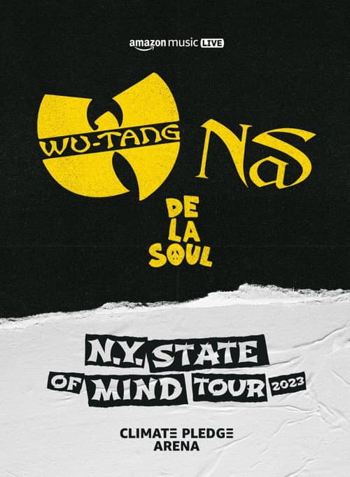 Amazon Music Live: Wu-Tang Clan, Nas, and De La Soul's 'N.Y. State of Mind Tour' (2023) poster